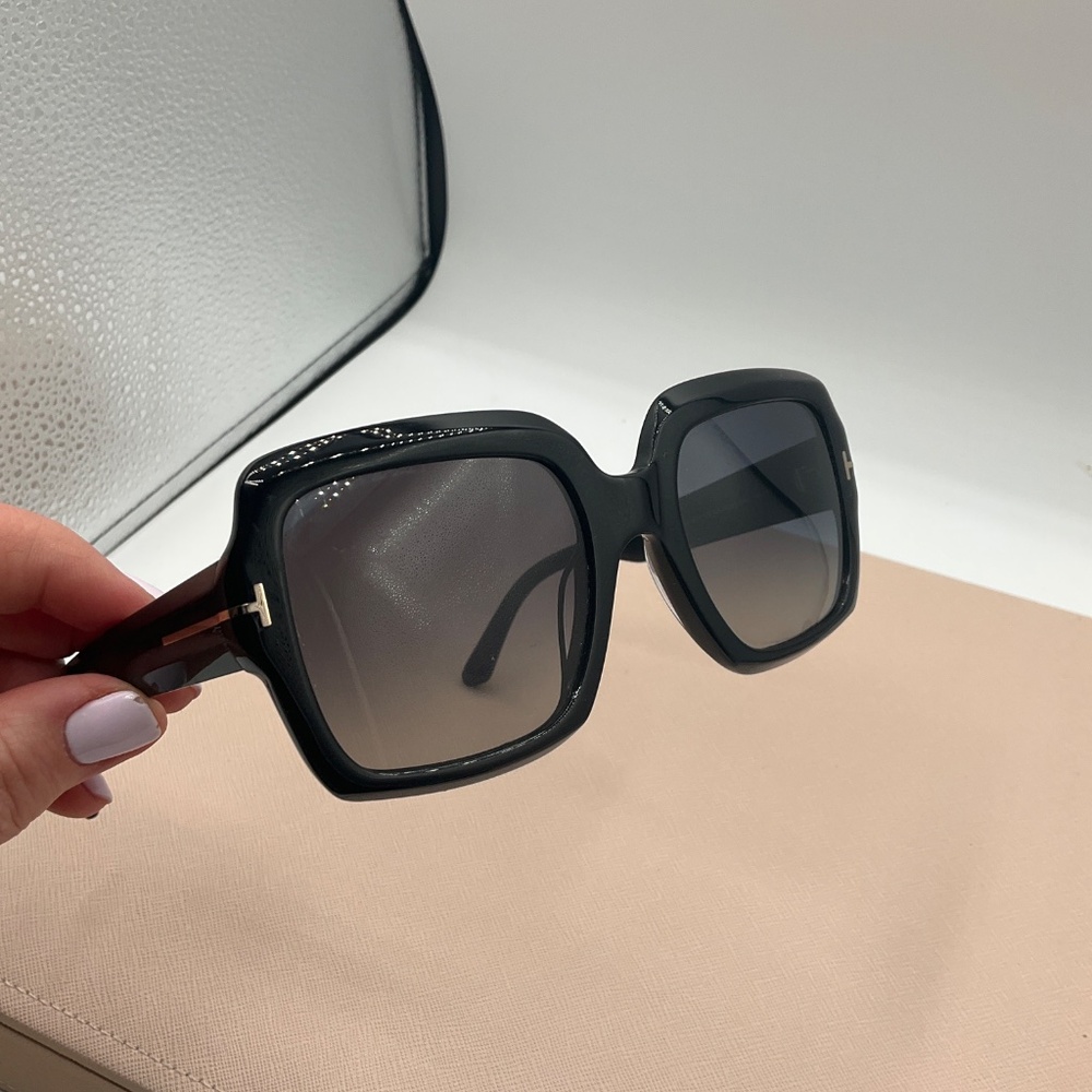 TOM FORD Kaya Beveled Acetate Square Sunglasses $490 - Picture 7 of 7